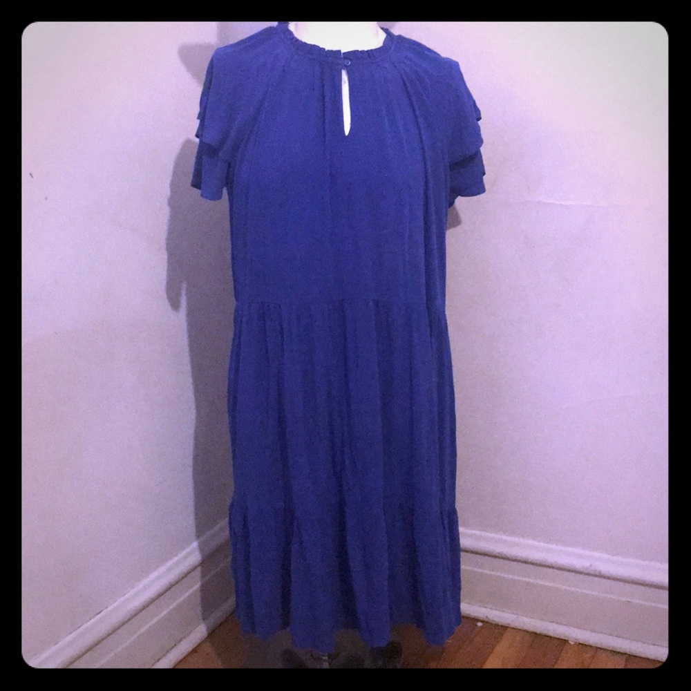 Old Navy High- neck Ruffle -trim swing dress